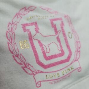 Victoria’s Secret PINK Team Pink Bralette Crop Cami Medium White Pink Logo